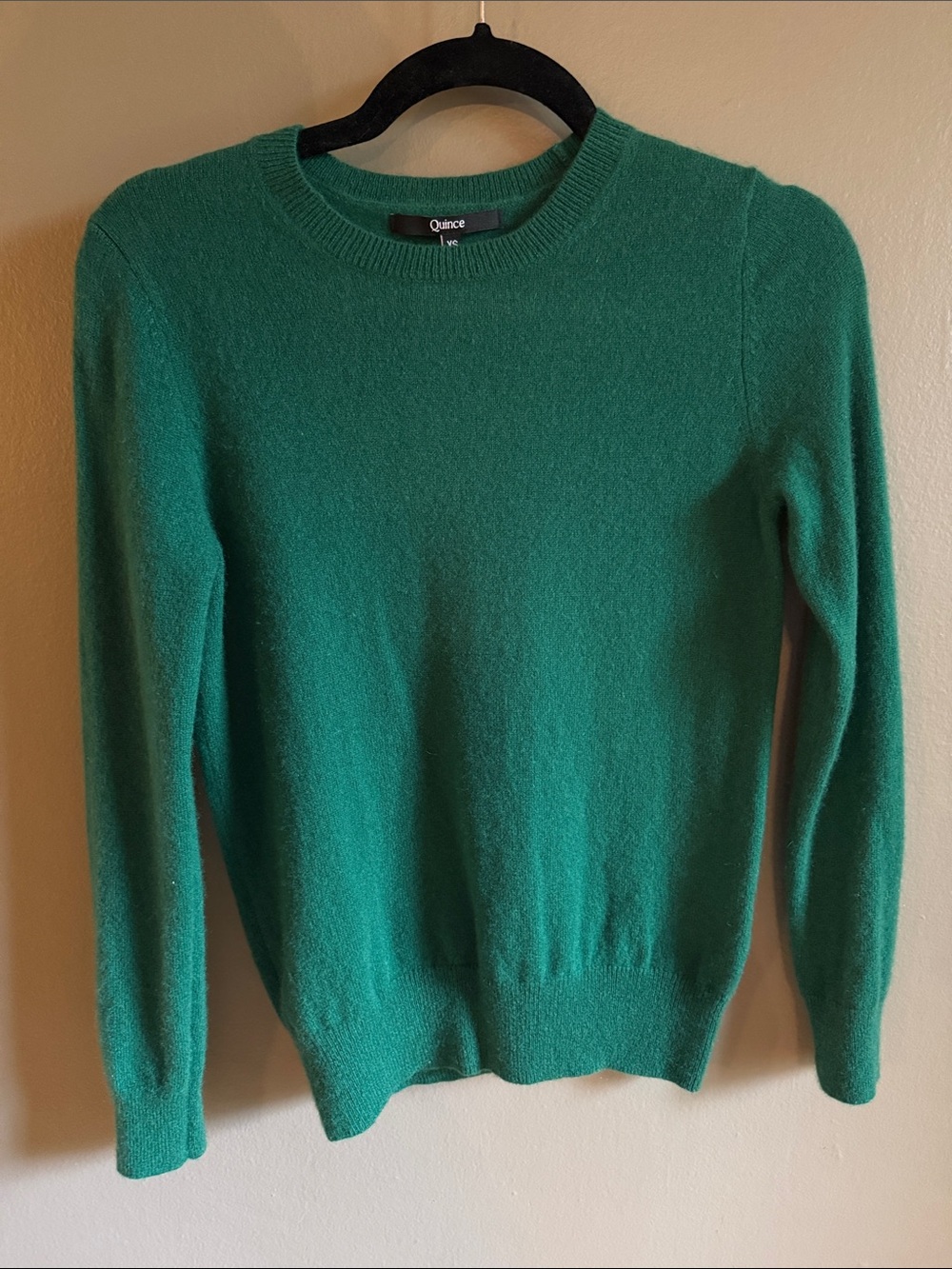 Quince Women’s Mongolian Cashmere Crewneck Sweater - Green